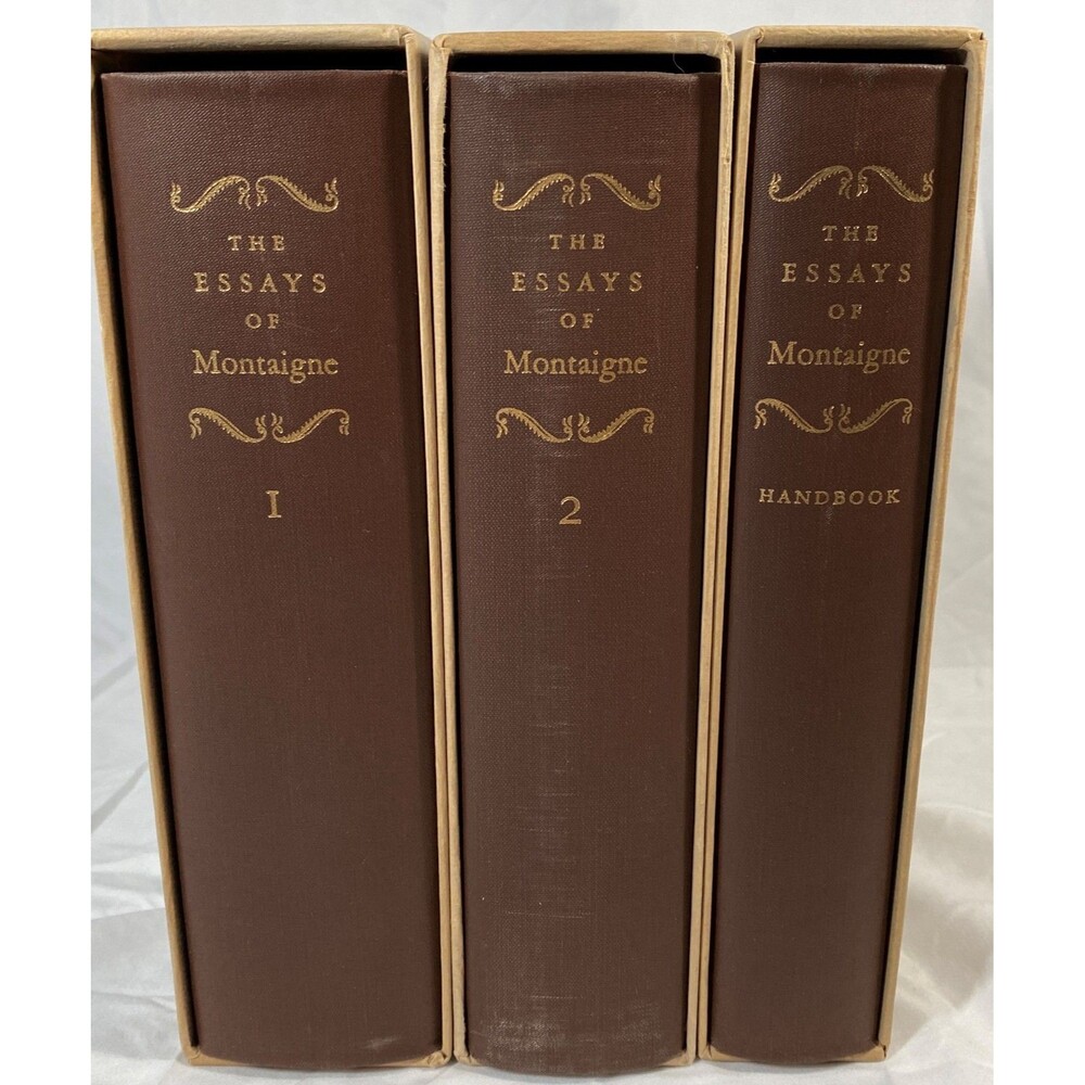 The Essays of Montaigne 3 Vols Heritage Press 1946 HC with Slipcase